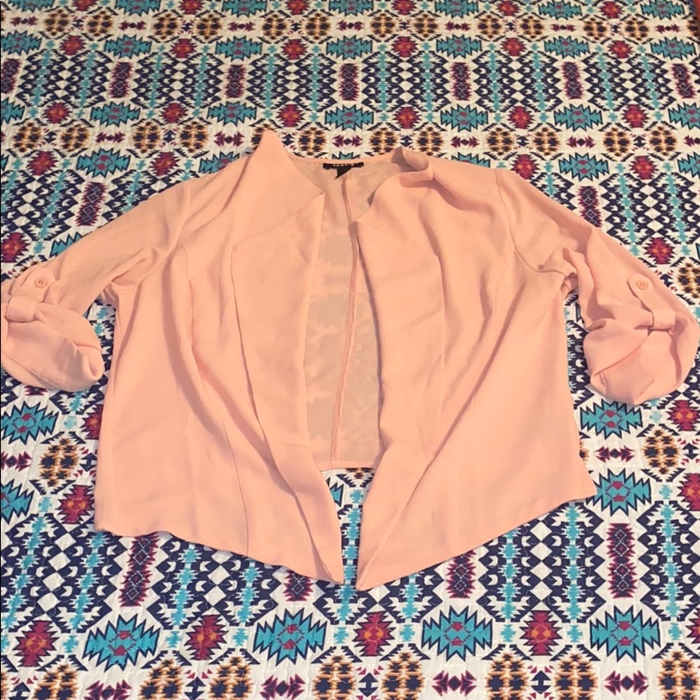 Torrid cropped sheer blazer size 00
